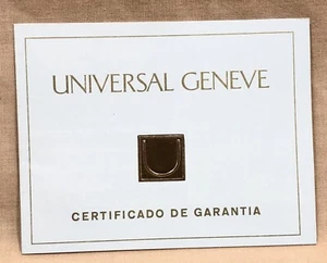 Certificado UNIVERSAL GENEVE BLANCO Acero Cronógrafo COMPAX Cuerda Manual OEM - Imagen 1 de 9