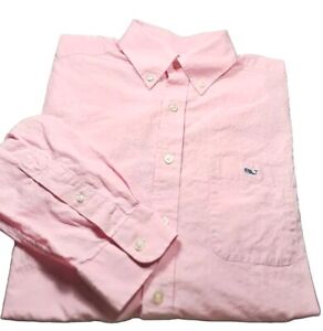 VINEYARD VINES 'SLIM.FIT'-Pink Cotton, Mens LS/BD, Casual TUCKER Shirt-(M)