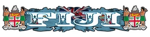 FIJI Vinyl Decal size APR. 300mm W by 57 mm H gloss laminated - Picture 1 of 1