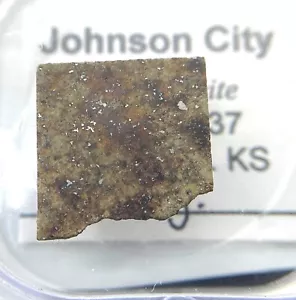 Johnson City meteorite slice - 1.4 gram L6 chondrite - Kansas - Picture 1 of 3