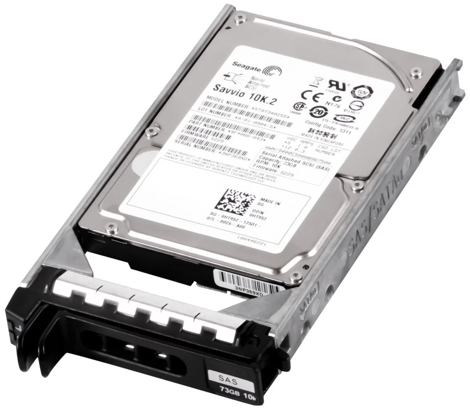 Hard Drive Dell 0HT952 HT952 ST973402SS 73GB 10000RPM 16MB SAS-1 2.5" Inch - Image 1 of 3