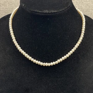 Michael Anthony Pearl Necklace Signed 10k Gold Clasp - Picture 1 of 4