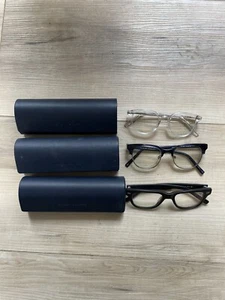 Lot Of 3 WARBY PARKER Eyeglasses FRAMES with Case - Picture 1 of 12