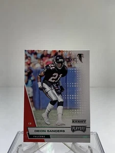 Deion Sanders 2020 Panini Playoff Football Kickoff Green Parallel Falcons #151 - Picture 1 of 2