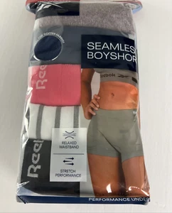 Reebok Women's 5-Pack Boyshorts Size 2XL 18 Seamless Tagfree Multicolor A42 - Picture 1 of 11