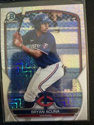 2023 Bowman Chrome Mojo Mega Refractor Bryan Acuna #BCP-37 Twins - Image 1 of 2