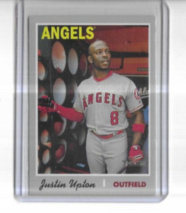 2019 Topps Heritage #421 Justin Upton Los Angeles Angels Short Print
