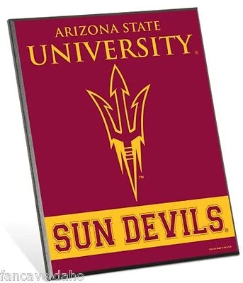 Arizona State Sun Devils 8" x 10" Wood Easel Sign - Image 1 of 2