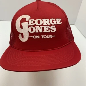 Vintage George Jones Country Music Tour Merch Snapback Hat - Picture 1 of 4