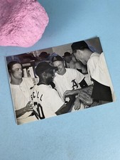 Atlanta Crackers Baseball Original Press Photo Angel Scull Lockeroom Candid