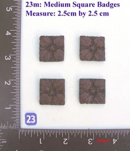 TÍTULO: 23M ""4 insignias cuadradas"" estuche de reloj / muebles hágalo usted mismo - Imagen 1 de 1