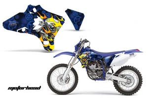 Shroud Graphics Kit Decal Wrap For Yamaha YZ250F YZ450F 2003-2005 MOTORHEAD BLUE - Picture 1 of 1