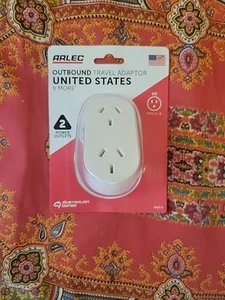 Arlec Double outlet Outbound travel adaptor for United states Type A&B 64 grams - Picture 1 of 4
