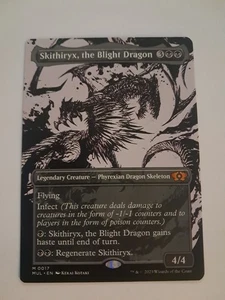 Skithiryx, the Blight Dragon Showcase NM/M March Machine MTG Magic the Gathering - Foto 1 di 2