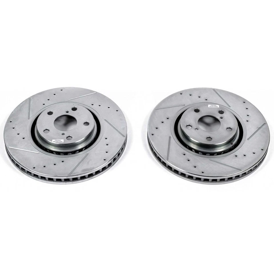 Juego de discos de freno Powerstop JBR1307XPR de 2 ruedas delanteras AWD para Lexus GS350 2007-2011 Foto 1 de 1
