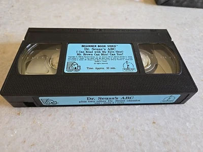 VHS Dr. Seuss's ABC Video Beginner Book Video All Tapes Tested - Image 1 of 3