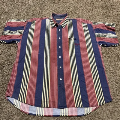 Vintage 80s GUESS Georges Marciano Shirt Mens L Cotton Button Up A7 - Image 1 of 4