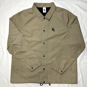 BARELY WORN Nike Lab Snap Button Tan Windbreaker Jacket - Size XL - 923793-235 - Picture 1 of 11