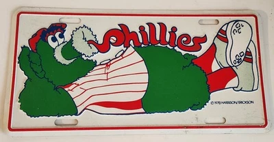 Philadelphia Phillies Phanatic Metal License Plate Rare Collectible NEW 1979 - Image 1 of 2