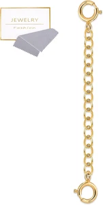 18K massiv Gold Verlängerung für Halskette Armband echt robust verstellbar Kette Gold - Bild 1 von 7