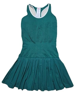 Wilson Midtown Tennis Dress S Club Green Built In Bra/Shorts Pocket Pickleball - Picture 1 of 12