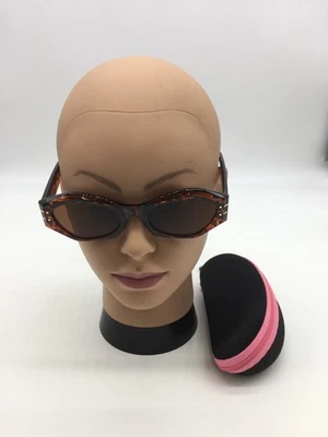 Gafas de sol Dior para mujer con montura de tortuga de borde completo 54-16-143 lentes marrones Foto 1 de 4