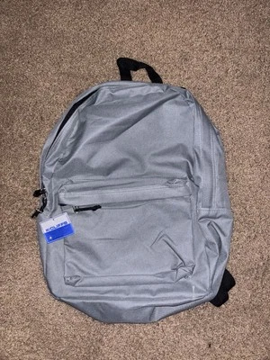 Gray Nylon Backpack with Black Accents - Image 1 of 4