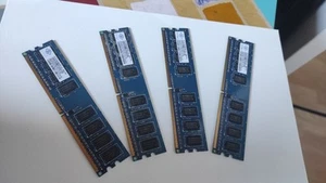4 x Nanya 1Gb NT1GT64U88D0BY-AD PC2-6400U-666-13-D1 Memory RAM - Picture 1 of 3