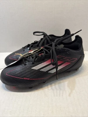Adidas Soccer Cleats Youth Size 2.5 Black Red F50 ELITE FG Futsal IE1304 - Image 1 of 4