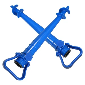 2Pcs Adjustable Umbrella Anchor Spike for Sand Beach Garden Camping Blue - Picture 1 of 12