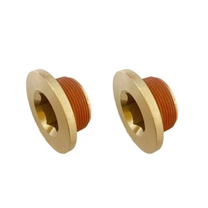 2PC LS< Engine Block Coolant Water Threaded Drain Plug GM LS1 LS3 5.3 6.0 6.2L - Foto 1 di 5