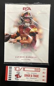 PSA Magazine September 2025 Jayden Daniels + PSA 10/10 DAY Ticket - Picture 1 of 5
