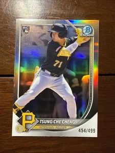 Tsung Che Cheng Refractor Rookie 2025 Bowman Chrome Pirates Sp 454/499 RC #86 - Picture 1 of 7