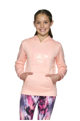Sudadera con Capucha Pullover Logo Reebok Peach Niñas Talla XS Foto 1 de 3
