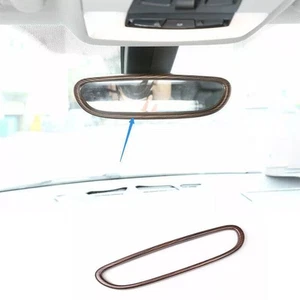 2016-19 Car Middle Console Rearview Mirror Frame Pine Wood Grain For BMW X1 F48 - Picture 1 of 6