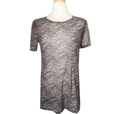 Rag & Bone Schwarz & Grau Mesh-Druck Baumwollmischung T-Shirt 44~55 26807100 - Bild 1 von 4