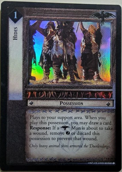 Hides - 4R19 - FOIL NM (Pack Fresh!) - LotR TCG CCG - Image 1 of 1