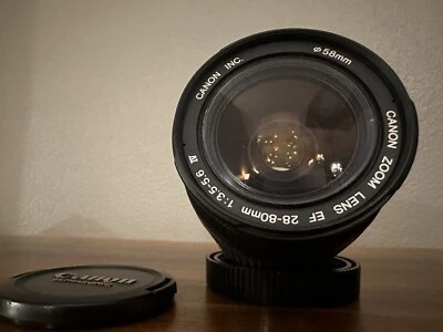 Canon EF 28-80mm f3.5-5.6 IV USM Zoom Lens for 70D 80D 90D Rebel T5 T6 T7 Camera - Image 1 of 4