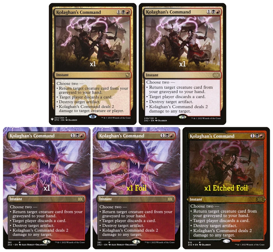 MTG MB1 2X2 Kolaghan's Command MINT (SELECT) - Image 1 of 1