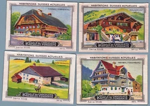 TC0180 Trade Cards: Chocolats Kohler - Serie 28 - Habitations Suisse 4/12 - Bild 1 von 1