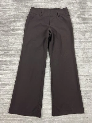 Apt 9 Pants Womens 6 Brown Wide Leg Dress Polyester Blend Career - Image 1 of 4