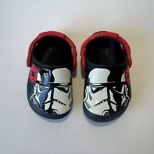 Star Wars Glow In Dark Storm Trooper Crocs Slip On Water/Shoes Toddler Size C4 - Picture 1 of 6