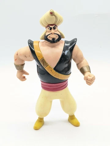 Vintage 1993 Aladdin Palace Guard Rasoul Action Figure Disney Mattel 5.5” Tall Cover