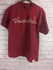 Diamond Supply Co. Red Short Sleeve Logo Shirt Large
