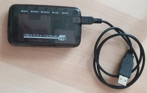 USB 2.0 to 23-in-1 Card Reader inkl. USB Kabel - Bild 1 von 3