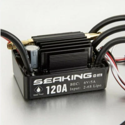 Control de velocidad Hobbywing SeaKing 120A-V3 RTR ESC Foto 1 de 2