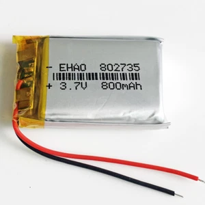 3.7V 800mAh Lipo Rechargeable Battery For mp3 Recorder GPS PDA Camera DVD 802735 - Picture 1 of 6