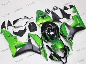 Fit for 07-08 CBR600RR Green Black ABS Injection Mold Bodywork Fairing Kit Panel - Picture 1 of 9