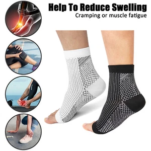 Tutore Caviglia Nylon Manica a Compressione Calze Elastiche Piedi Sollievo Dolore USA - Foto 1 di 37