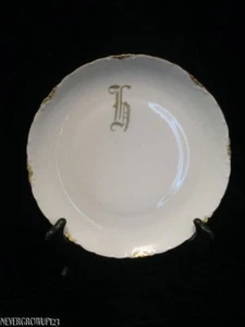 RARE VINTAGE ANTIQUE RC ROSENTHAL VERSAILLES BAVARIA MONOGRAM "H" LUNCHEON PLATE - Picture 1 of 5
